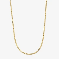 Womens 18 - 20 Inch 14K Gold Link Necklace Paperclip