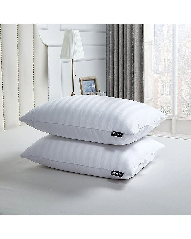 Beautyrest 500tc Damask Cotton 2 Pack Medium Density Bed Pillow