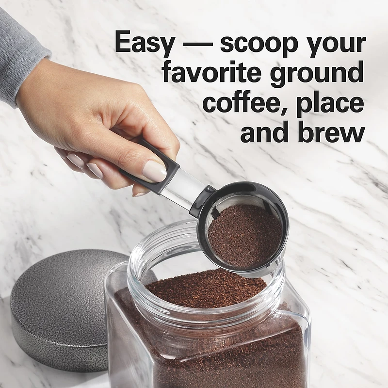 Hamilton Beach The Scoop Single Serve Coffee Maker with Removable Reservoir