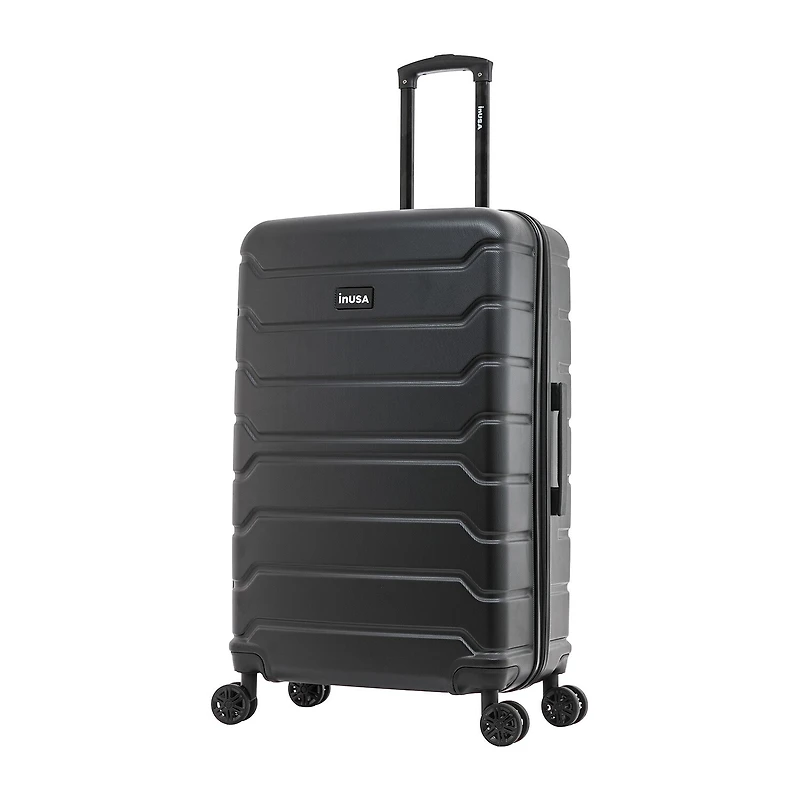 InUSA Trend Inch Hardside Lightweight Checked Spinner Luggage