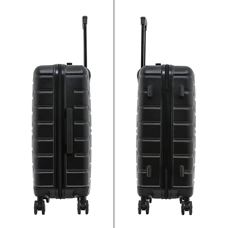 InUSA Trend Inch Hardside Lightweight Checked Spinner Luggage