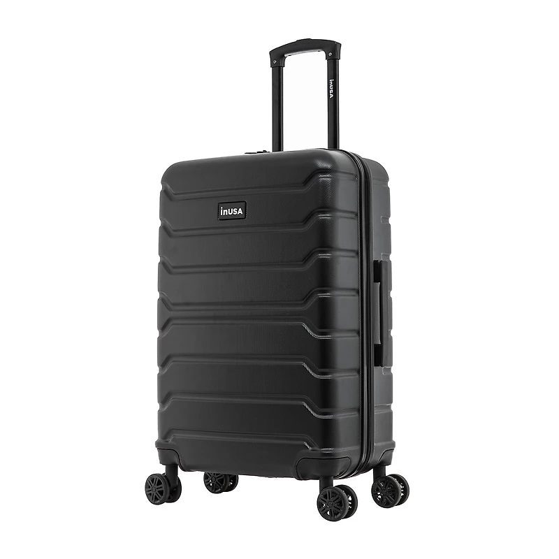 InUSA Trend 24 Inch Hardside Lightweight Checked Spinner Luggage