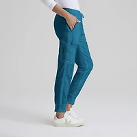 Grey's Anatomy™ by Barco Classic Grp534 Kira 5-Pocket Mid-Rise Jogger Womens Petite Moisture Wicking Scrub Pant