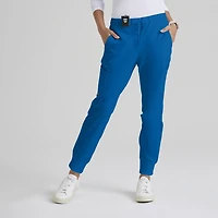 Grey's Anatomy™ by Barco Classic Grp534 Kira 5-Pocket Mid-Rise Jogger Womens Petite Moisture Wicking Scrub Pant