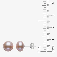 Dyed Cultured Freshwater Pearl Sterling Silver Stud Earrings