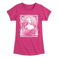 Glinda Big Kid Girls Crew Neck Short Sleeve Wicked T-Shirt