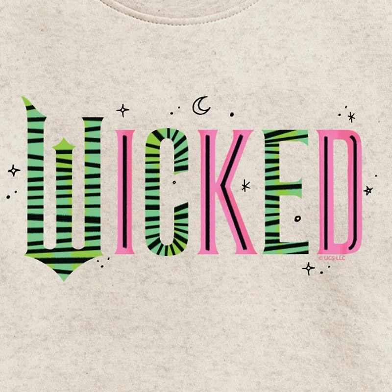Big Kid Girls Crew Neck Long Sleeve Wicked Sweatshirt