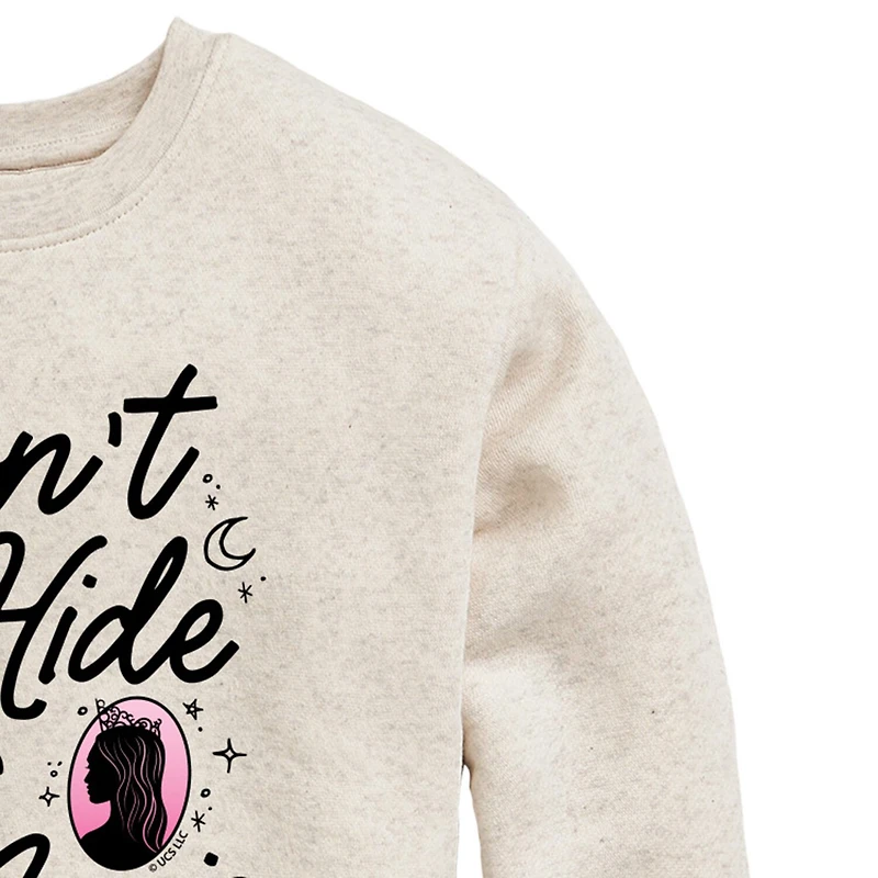 Dont Hide Magic Big Kid Girls Crew Neck Long Sleeve Wicked Sweatshirt