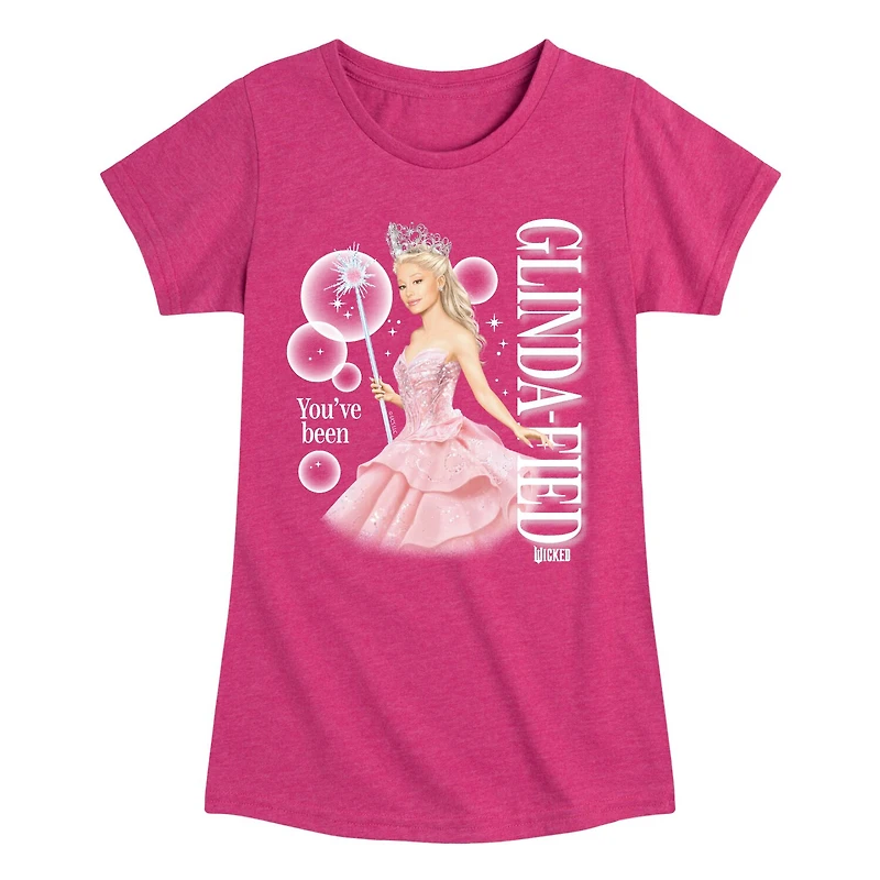 Glindafied Big Kid Girls Crew Neck Short Sleeve Wicked T-Shirt