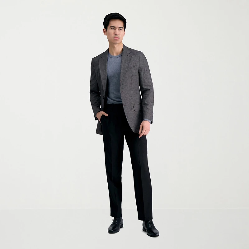 Haggar Premium Comfort Mens Straight Fit Dress Flat Front Pant