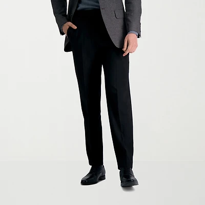 Haggar Premium Comfort Mens Straight Fit Dress Flat Front Pant