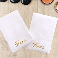 Linum Home Textiles Hers And 2-pc. Hand Towel
