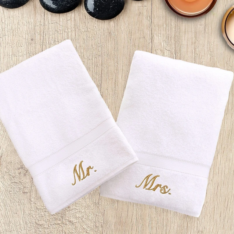 Linum Home Textiles Mr And Mrs 2-pc. Hand Towel
