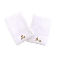 Linum Home Textiles Mr And Mrs 2-pc. Hand Towel