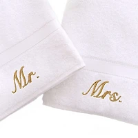 Linum Home Textiles Mr And Mrs 2-pc. Hand Towel