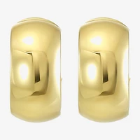 Gold Addiction Womens 10K Gold 14.5mm Hoop Earrings
