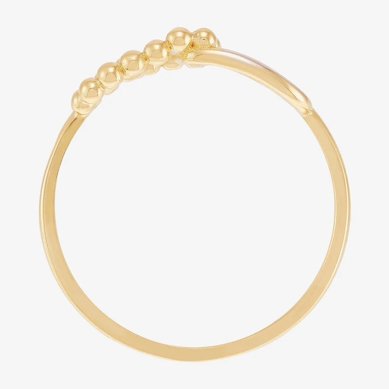 Gold Addiction Womens 15.5MM 10K Heart Band