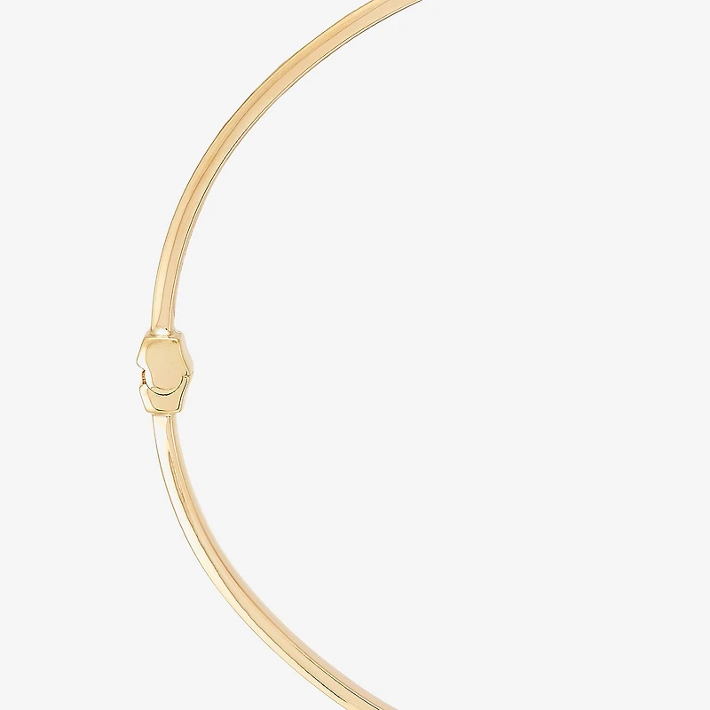 Gold Addiction Womens 10K Gold Round Bangle Bracelet