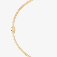 Gold Addiction Womens 10K Gold Round Bangle Bracelet