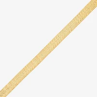 Bonded Brilliance Womens 14K Gold Bonded With Sterling Silver 20 Inch Herringbone Chain Necklace
