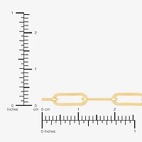 Bonded Brilliance Womens 14K Gold Bonded With Sterling Silver 20 Inch Link Chain Necklace
