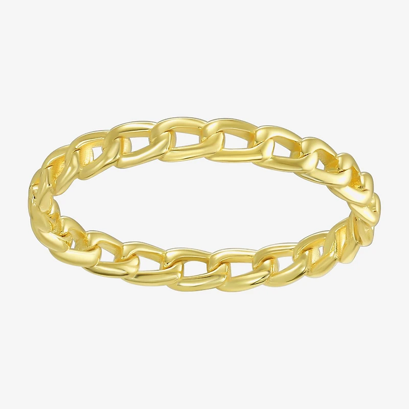 Silver Addiction Womens White Cubic Zirconia 14K Gold Over Silver Ring Set