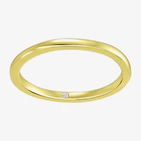 Silver Addiction Womens White Cubic Zirconia 14K Gold Over Silver Ring Set