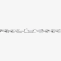Made in Italy Mens Sterling Silver 30 Inch Rope Chain Necklace