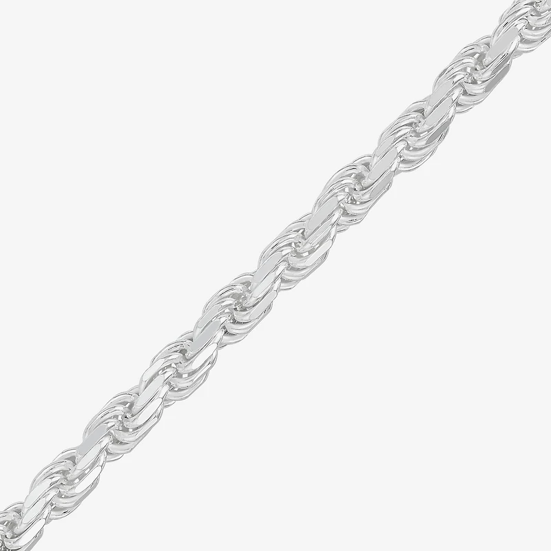 Made in Italy Mens Sterling Silver 30 Inch Rope Chain Necklace