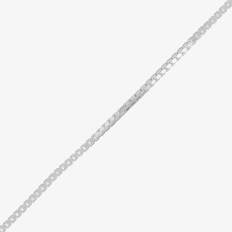 Made in Italy Womens Sterling Silver 16 Inch Box Chain Necklace