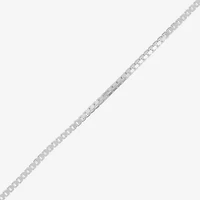 Made in Italy Womens Sterling Silver 16 Inch Box Chain Necklace