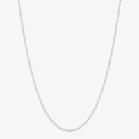 Made in Italy Womens Sterling Silver 20 Inch Box Chain Necklace