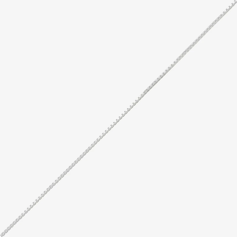 Made in Italy Womens Sterling Silver 20 Inch Box Chain Necklace
