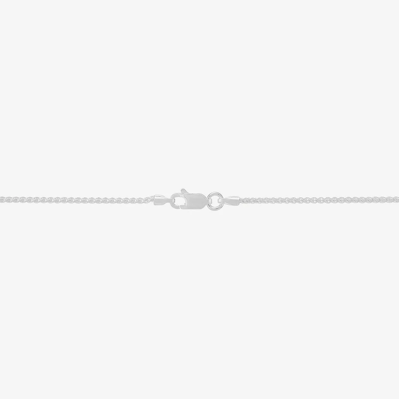 Made in Italy Womens Sterling Silver 18 Inch Wheat Chain Necklace