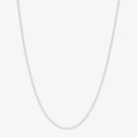 Made in Italy Womens Sterling Silver 18 Inch Wheat Chain Necklace