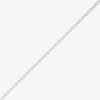 Made in Italy Womens Sterling Silver Inch Wheat Chain Necklace