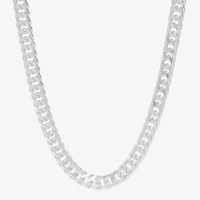 Made in Italy Womens Sterling Silver 22 Inch Link Chain Necklace