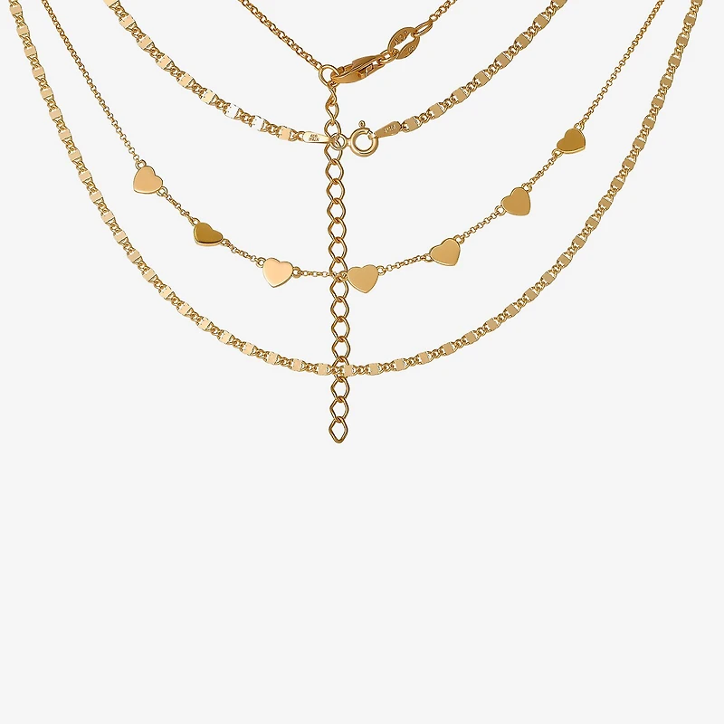Limited Quantities! Womens 14K Gold Over Silver 2-pc. Necklace Set
