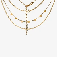 Limited Quantities! Womens 14K Gold Over Silver 2-pc. Necklace Set