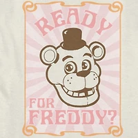 Little & Big Kid Girls Crew Neck Short Sleeve Regular Fit Freddy Graphic T-Shirt