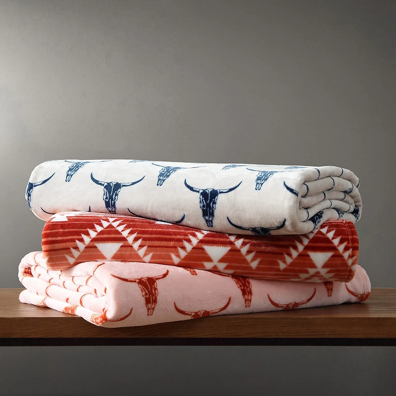 Wrangler Steer Head Washable Throw