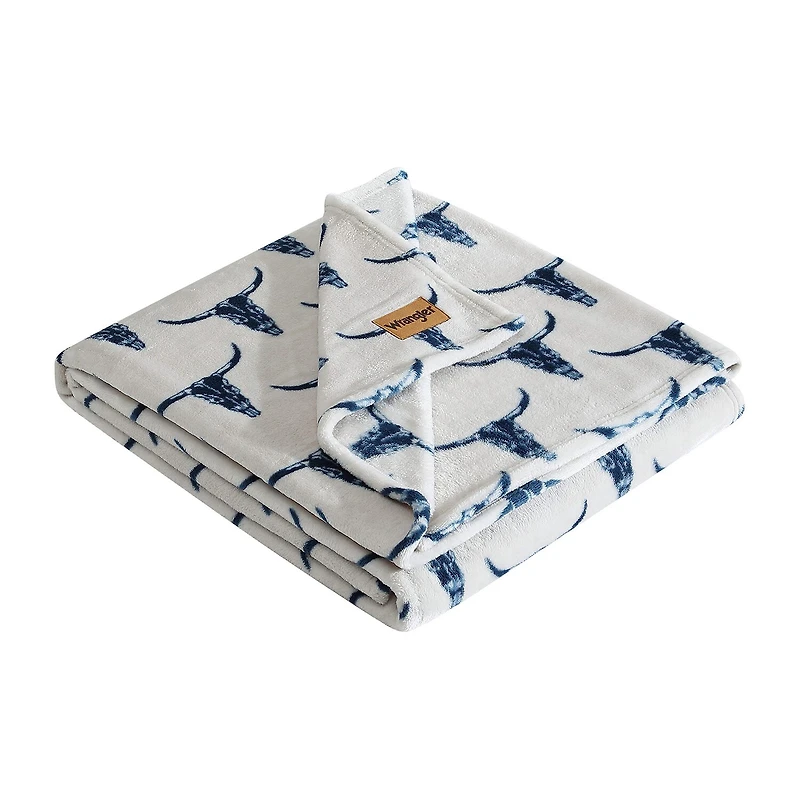 Wrangler Steer Head Washable Throw