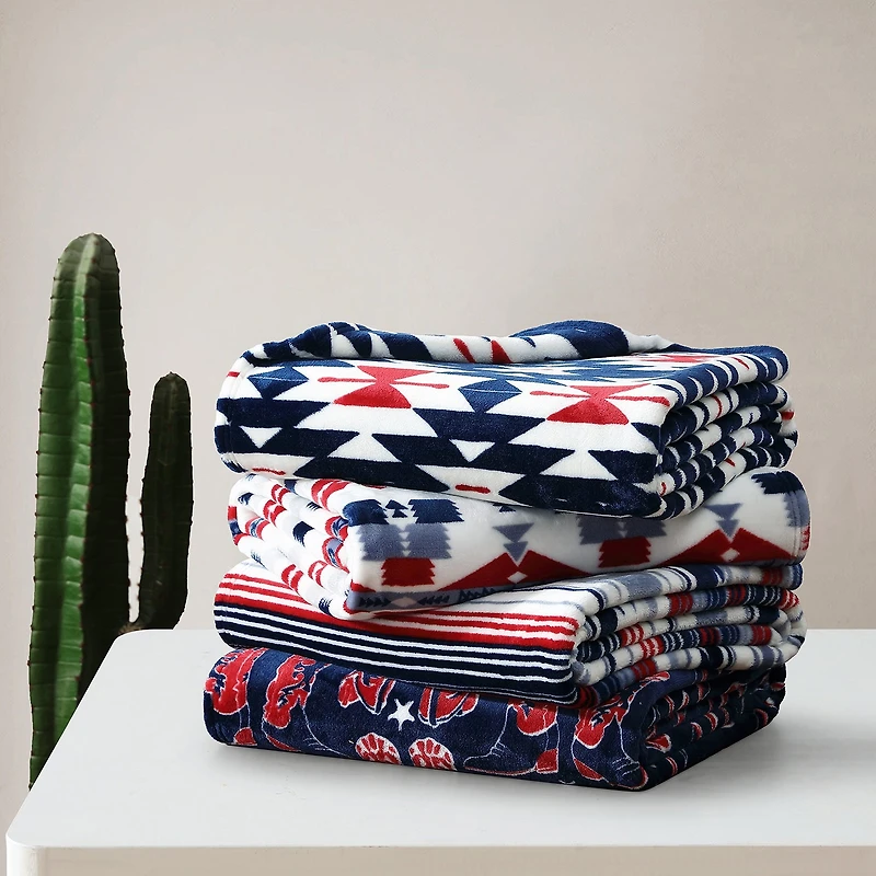 Wrangler Knockin' Boots 50x70 Washable Throw