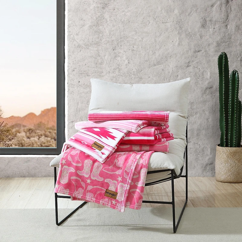 Wrangler Saddle Stripe Washable Throw