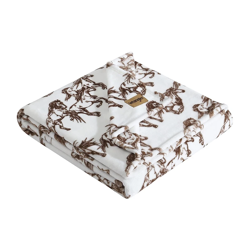 Wrangler Mustangs Washable Throw