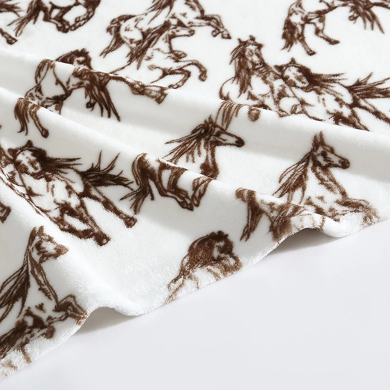 Wrangler Mustangs Washable Throw