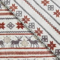 Eddie Bauer Deer Snowflake Washable Throw
