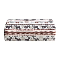 Eddie Bauer Deer Snowflake Washable Throw