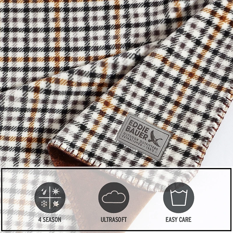 Eddie Bauer Griffin Plaid Washable Throw