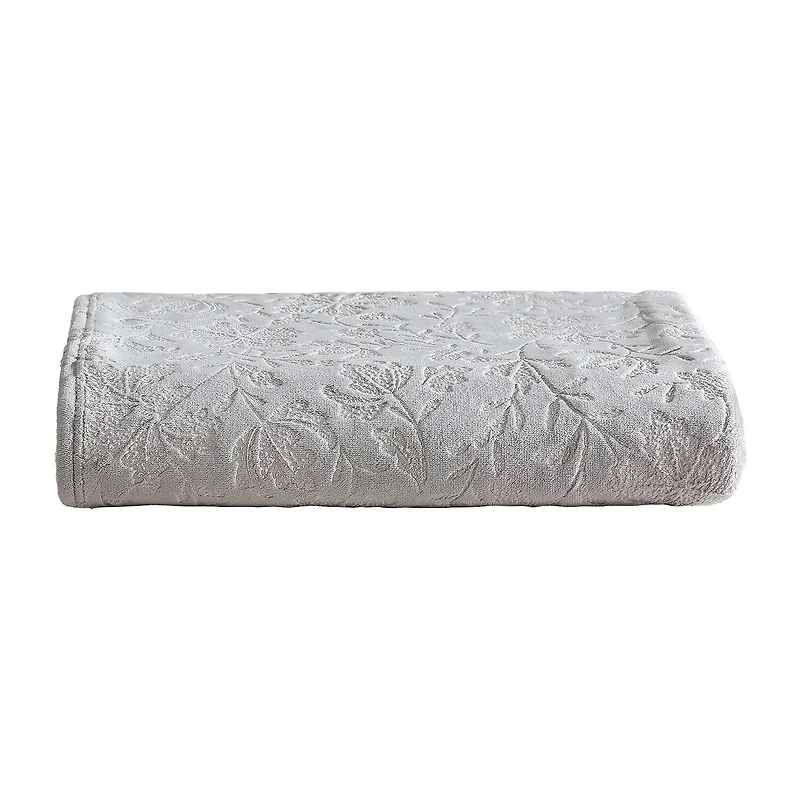 Eddie Bauer Woodblock Floral Washable Throw